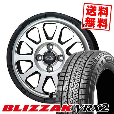 165/70R14 81Q ブリヂストン BLIZZAK VRX2 MAD CROSS RANGER スタッドレスタイヤホイール4本セット 【取付対象】