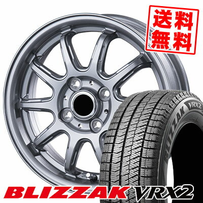 155/65R13 73Q ブリヂストン BLIZZAK VRX2 V-EMOTION RC-10 スタッドレスタイヤホイール4本セット 【取付対象】