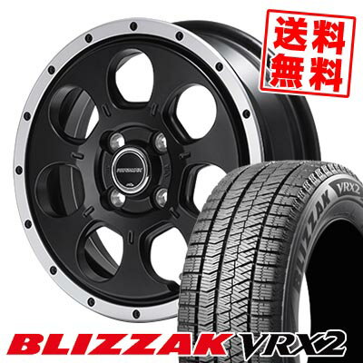 155/65R14 75Q ブリヂストン BLIZZAK VRX2 ROADMAX W0-7 スタッドレスタイヤホイール4本セット 【取付対象】