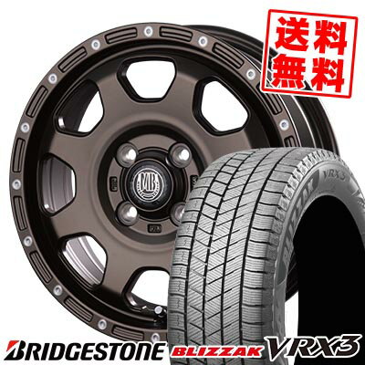 165/55R15 75Q ブリヂストン BLIZZAK VRX3 MUD BAHN XR-910K スタッドレスタイヤホイール4本セット 【取付対象】