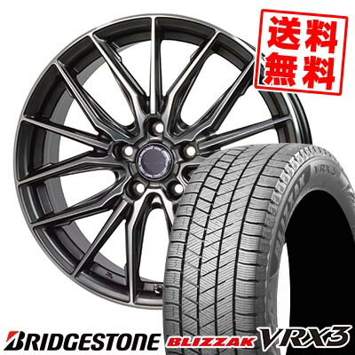 215/45R17 87Q ブリヂストン BLIZZAK VRX3 Precious AST M4 スタッドレスタイヤホイール4本セット 【取付対象】