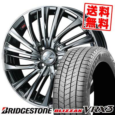155/65R14 75Q BRIDGESTONE ブリヂストン BLIZZAK VRX3 ブリザック VRX3 weds LEONIS FS ウェッズ レオニス FS スタッドレスタイヤホイール4本セット