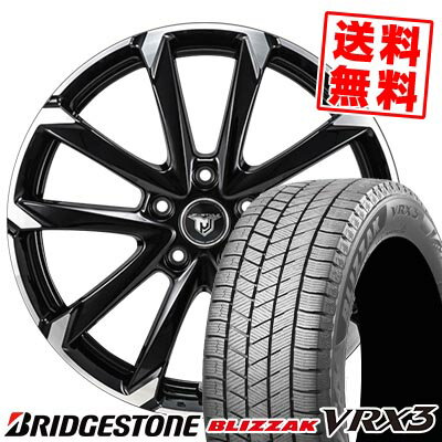 215/45R18 89Q ブリヂストン BLIZZAK VRX3 JP STYLE MJ-V スタッドレスタイヤホイール4本セット 【取付対象】