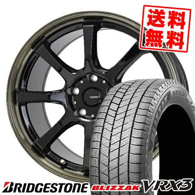 205/60R16 96Q XL ブリヂストン BLIZZAK VRX3 G・SPEED P-08 スタッドレスタイヤホイール4本セット 【取付対象】