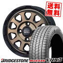 185/70R14 88Q ブリヂストン BLIZZAK VRX3 MAD CROSS RANGER スタッドレスタイヤホイール4本セット 【取付対象】