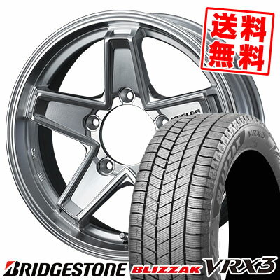 215/50R17 91Q ブリヂストン BLIZZAK VRX3 KEELER TACTICS スタッドレスタイヤホイール4本セット 【取付対象】