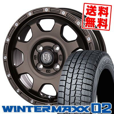 165/65R14 79Q ダンロップ WINTER MAXX 02 WM02 MUD BAHN XR-910K スタッドレスタイヤホイール4本セット 【取付対象】