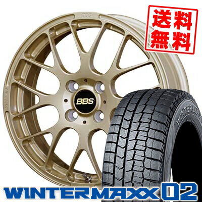 185/55R15 DUNLOP ダンロップ WINTER MAXX 02 WM02 ウインターマックス 02 BBS RP BBS RP スタッドレスタイヤホイール4本セット【取付対象】