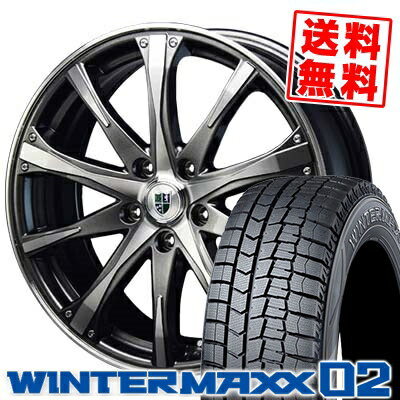 225/45R18 DUNLOP ダンロップ WINTER MAXX 02 WM02 ウインターマックス 02 Bahnsport Type504 バーンシュポルト タイプ504 スタッドレスタイヤホイール4本セット【取付対象】