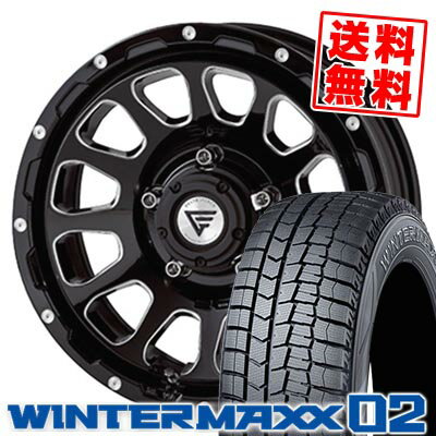 205/60R16 96T XL ダンロップ WINTER MAXX 02 WM02 DELTA FORCE OVAL スタッドレスタイヤホイール4本セット 【取付対象】