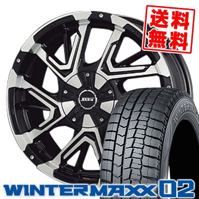 205/60R16 96T XL ダンロップ WINTER MAXX 02 WM02 BOTTOM GARCIA GHERARDI スタッドレスタイヤホイール4本セット 【取付対象】