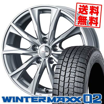 195/65R15 91Q DUNLOP ダンロップ WINTER MAXX 02 WM02 ウインターマックス 02 JOKER GLIDE ジョーカー グライド スタッドレスタイヤホイール4本セット