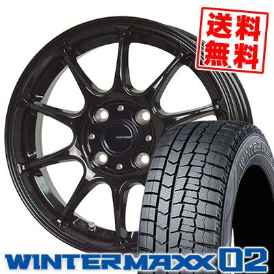 175/65R14 82Q ダンロップ WINTER MAXX 02 WM02 G-SPEED G-07 スタッドレスタイヤホイール4本セット 【取付対象】