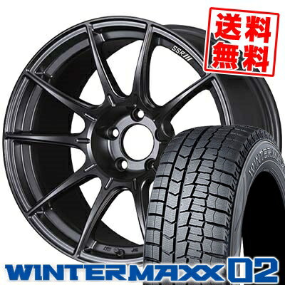 215/50R17 DUNLOP ダンロップ WINTER MAXX 02 WM02 ウインターマックス 02 SSR GT X01 SSR GT X01 スタッドレスタイヤホイール4本セット【取付対象】