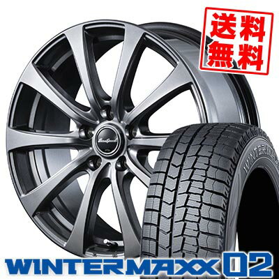 195/65R14 89Q DUNLOP ダンロップ WINTER MAXX 02 WM02 ウインターマックス 02 Euro Speed G10 ユーロスピードG10 スタッドレスタイヤホイール4本セット