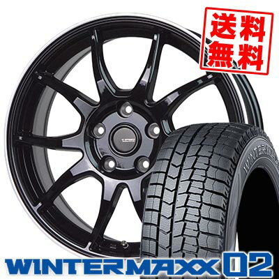 205/55R16 91Q DUNLOP ダンロップ WINTER MAXX 02 WM02 ウインターマックス 02 G-SPEED P-06 Gスピード P-06 スタッドレスタイヤホイール4本セット