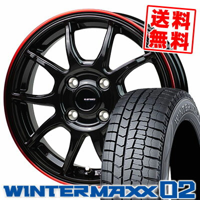 165/65R14 79Q DUNLOP ダンロップ WINTER MAXX 02 WM02 ウインターマックス 02 G-SPEED P-06 Gスピード P-06 スタッドレスタイヤホイール4本セット