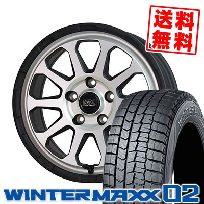 215/65R16 98Q ダンロップ WINTER MAXX 02 WM02 MAD CROSS RANGER スタッドレスタイヤホイール4本セット 【取付対象】
