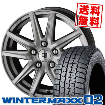 205/65R15 94Q DUNLOP ダンロップ WINTER MAXX 02 WM02 ウインターマックス 02 SEIN SS ザイン エスエス スタッドレスタイヤホイール4本セット【取付対象】