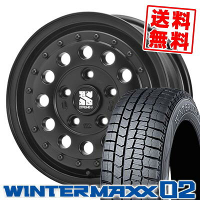 215/65R16 98Q ダンロップ WINTER MAXX 02 WM02 XTREME‐J RUGGED スタッドレスタイヤホイール4本セット 【取付対象】
