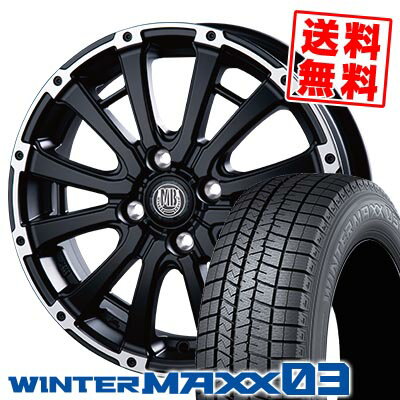 165/50R15 73Q ダンロップ WINTER MAXX 03 WM03 MUD BAHN XR-600S スタッドレスタイヤホイール4本セット 【取付対象】