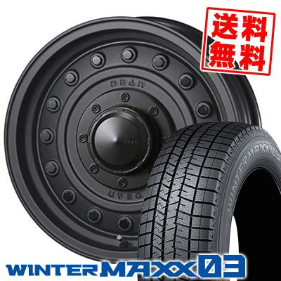 205/55R16 91Q ダンロップ WINTER MAXX 03 WM03 DEAN COLORADO スタッドレスタイヤホイール4本セット 【取付対象】