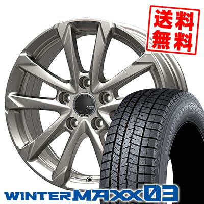 215/50R17 91Q DUNLOP ダンロップ WINTER MAXX 03 WM03 ウインターマックス 03 ZACK JP-325 ザック ジェイピー325 スタッドレスタイヤホイール4本セット