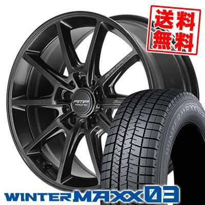 215/50R17 91Q ダンロップ WINTER MAXX 03 WM03 RMP RACING R25 Plus スタッドレスタイヤホイール4本セット 【取付対象】