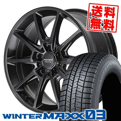 225/40R18 92Q XL ダンロップ WINTER MAXX 03 WM03 RMP RACING R25 Plus スタッドレスタイヤホイール4本セット 【取付対象】