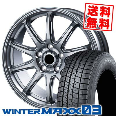 215/70R16 100Q ダンロップ WINTER MAXX 03 WM03 V-EMOTION RC-10 スタッドレスタイヤホイール4本セット 【取付対象】