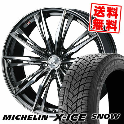 245/45R19 102H XL MICHELIN ミシュラン X-ICE SNOW エックスアイス スノー WEDS LEONIS GX ウェッズ レオニス GX スタッドレスタイヤホイール4本セット