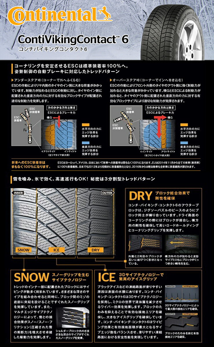 225/65R17 CONTINENTAL コンチネンタル ContiVikingContact6 SUV コンチバイキングコンタクト6 SUV EXPLODE-BPV エクスプラウド BPV スタッドレスタイヤホイール4本セット