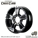 ナイトロパワー クロスクロウ 5スポークモデル for JIMNY 16インチ 5.5J P.C.D:139.7 5穴 インセット：20 ブラックメタリックミラーカット ホイール4本セット ジムニー メーカー直送品（代引き 営業所止めは対応しておりません）