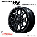 ナイトロパワー H6SLUG 16インチ 6.0J P.C.D:100 4穴 インセット:40 セミグロスブラック/マシニング ホイール単品 ライズ A200系 等に メーカー直送品(代引き・営業所止めは対応しておりません)