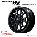 ナイトロパワー H6SLUG 16インチ 6.0J P.C.D:100 4穴 インセット:40 セミグロスブラック/マシニング ホイール4本セット ライズ A200系 等に メーカー直送品(代引き・営業所止めは対応しておりません)