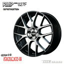 RMP 027F 18インチ 7.0J P.C.D:114.3 5穴 インセット:48 セミグロスガンメタ/ポリッシュ ホイール4本セット ヤリスクロス 15系 等に メーカー直送品(代引き・営業所止めは対応しておりません)