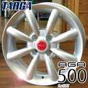 【アルミホイール単品4本価格】【TARGA/AGA 500】【14X5.5J 4穴/PCD：98】【シルバー】【フィアット500】▼表示は4本価格です