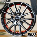 【アルミホイール単品4本価格】【13インチ】【A-TECH SCHNEDER RX27】【シュナイダーRX27】【13X4.00B 4穴 PCD：100】【RED】【軽トラ 軽バン 軽自動車】表示は1本価格です（販売は4本単位）