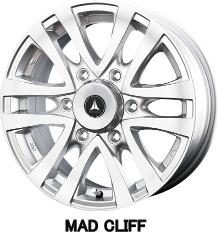 MAD CLIFF /マッドクリフ15X6.0J　6穴/PCD139.7（+44）アルミホイール単品4本価格