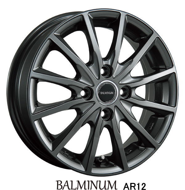 【アルミホイール単品4本価格】【14インチ】【BRIDGESTONE BALMINUM AR12】【ブリヂストン バルミナAR12】 CODE：31115903/311115904【14X5.5J 4穴 PCD：100】【ヤリス スイフト ヴィッツ タンク ルーミー】表示は4本価格です