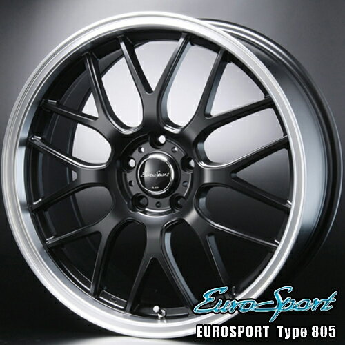 【アルミホイール単品1本価格】【EUROSPORT Type805】【ユーロスポーツ タイプ 805】【19X7.5J 5穴 PCD：100】【プリウス/レガシィ/フォレスター/XV】表示は1本価格（販売は4本単位）