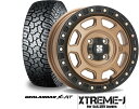 【軽アゲトラ、リフトアップ】【145R14 】【ヨコハマ　ジオランダーX-AT】【14X4.5　4穴　PCD：100】【MLJ　XTREME-J　XJ07】【エクストリームJ　XJ07】