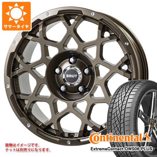 【タイヤ交換対象】RAV4 50系用 サマータイヤ コンチネンタル エクストリームコンタクト DWS06 プラス 235/60ZR18 107W XL ブルート BR-55 8.0-18 タイヤホイール4本セット