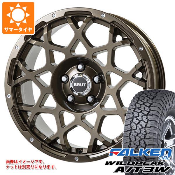 【タイヤ交換対象】エクリプスクロス GK系用 サマータイヤ ファルケン ワイルドピーク A/T3W 235/70R16 109T XL ブルート BR-55 6.5-16 タイヤホイール4本セット