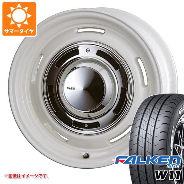 ハイエース 200系用 2022年製 サマータイヤ ファルケン W11 215/65R16C 109/107N ホワイトレター クリムソン ディーンクロスカントリー 7.0-16 タイヤホイール4本セット