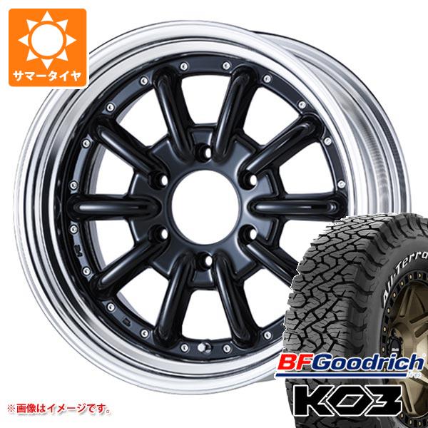【タイヤ交換対象】ハイエース 200系用 2026年製 サマータイヤ BFグッドリッチ オールテレーンT/A KO3 LT215/70R16 100/97S ホワイトレター エセックス ENCB 2P 6.5-16 タイヤホイール4本セット
