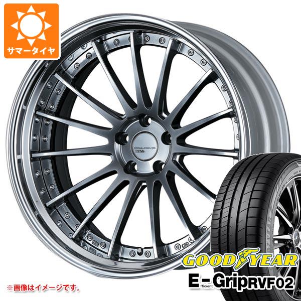 【タイヤ交換対象】サマータイヤ 245/35R20 95W XL グッドイヤー エフィシエントグリップ RVF02 SSR エグゼキューター CV04S 8.0-20 タイヤホイール4本セット