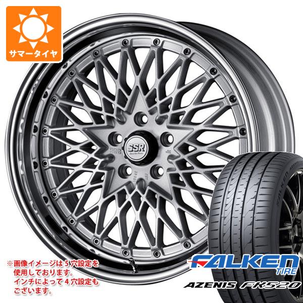 【タイヤ交換対象】サマータイヤ 245/35R19 93Y XL ファルケン アゼニス FK520L SSR フォーミュラ メッシュ 8.5-19 タイヤホイール4本セット