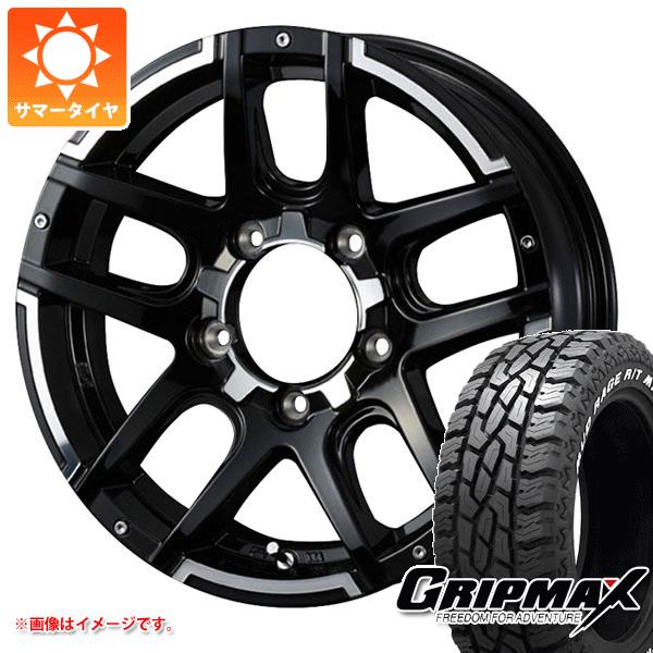 【タイヤ交換対象】ジムニー用 サマータイヤ グリップマックス マッドレイジ R/T MAX LT185/85R16 105/103Q ホワイトレター マッドヴァンス04 5.5-16 タイヤホイール4本セット