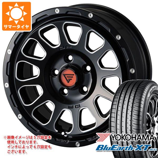 【タイヤ交換対象】エクリプスクロス GK系用 サマータイヤ ヨコハマ ブルーアースXT AE61 225/65R17 106V XL デルタフォース オーバル 7.0-17 タイヤホイール4本セット